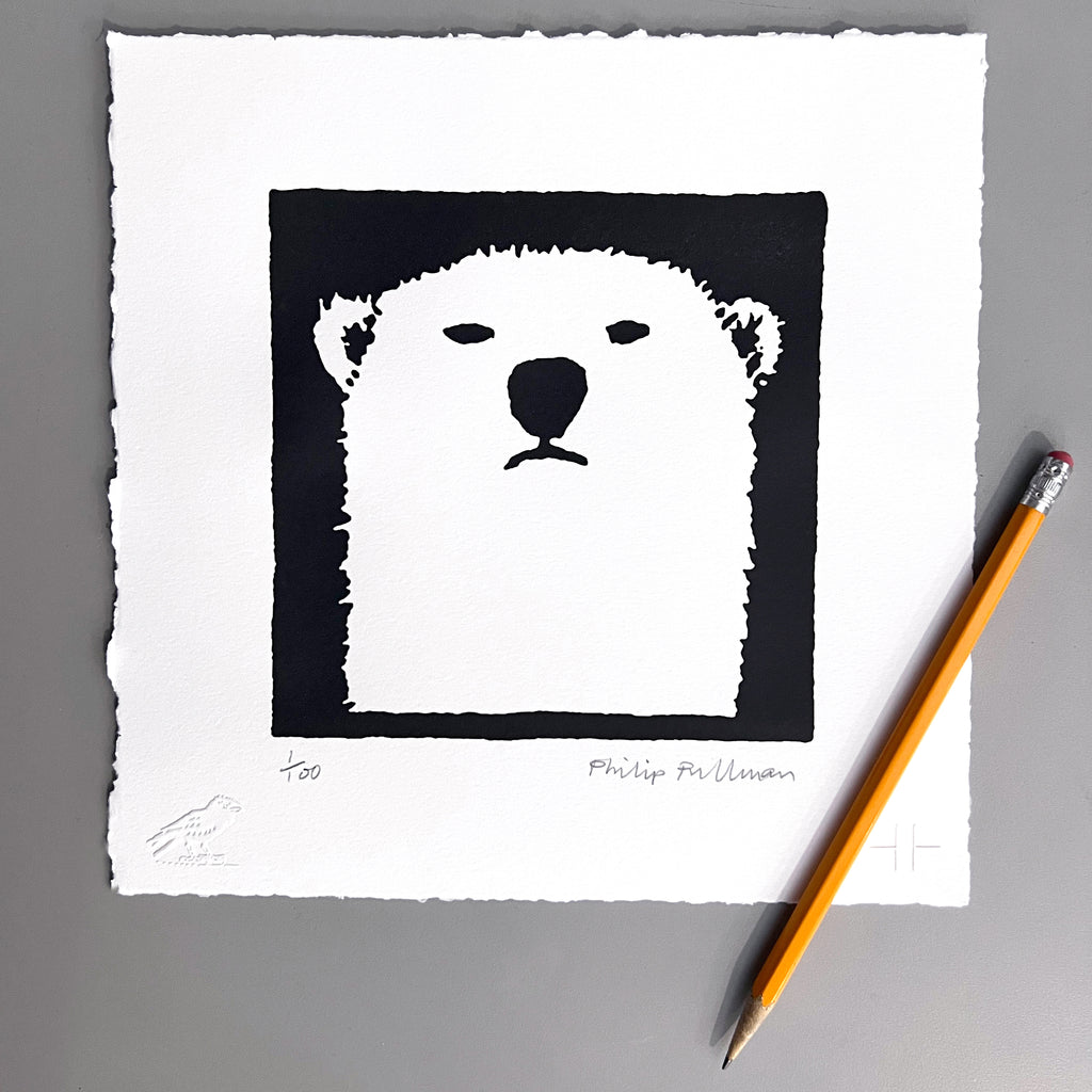 His Dark Materials, The Consul and the Bear print, signed by Philip Pullman