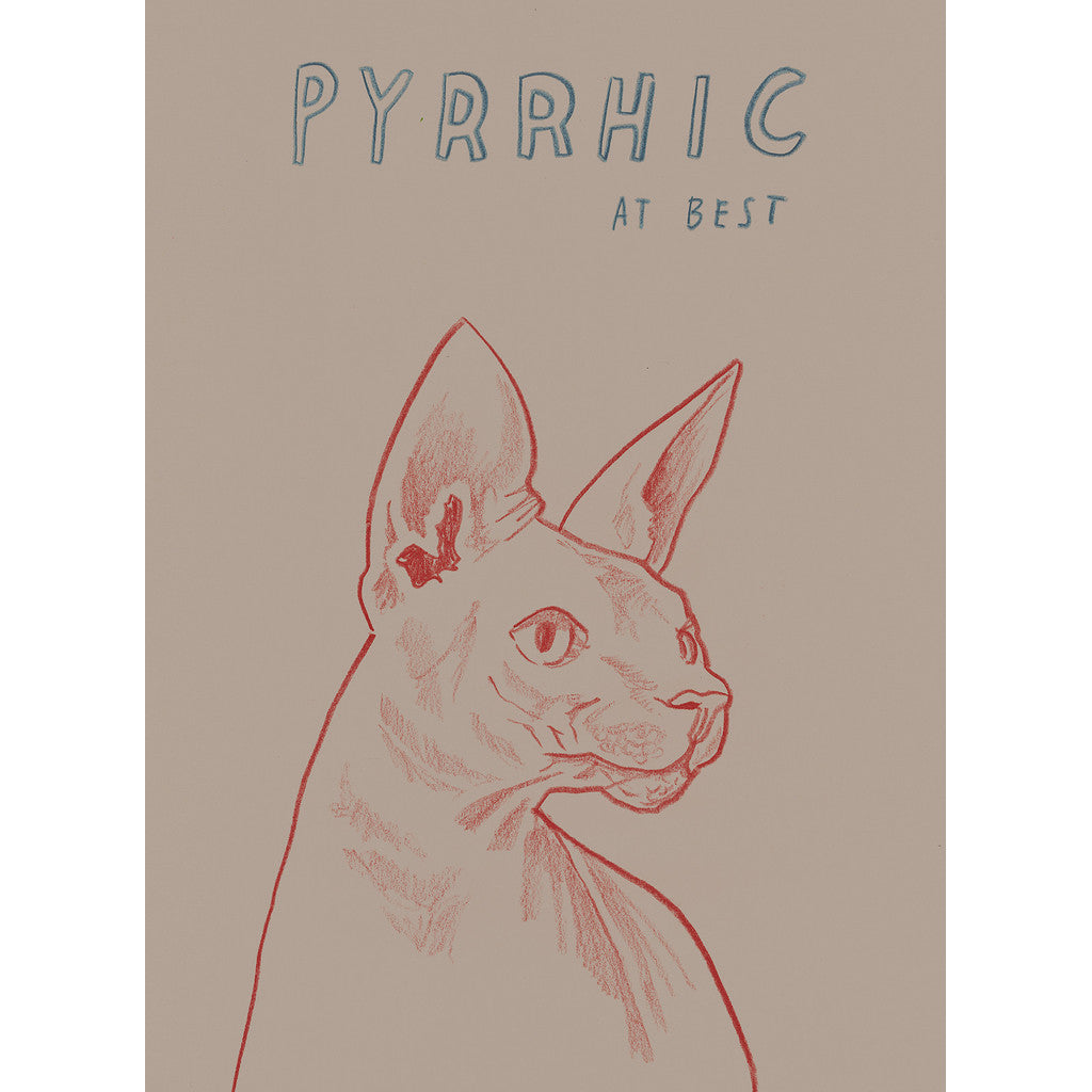 "Pyrrhic At Best" Silkscreen by Dave Eggers