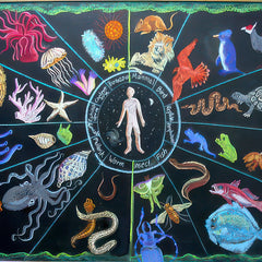 Ultra vibrant blackboard chalk